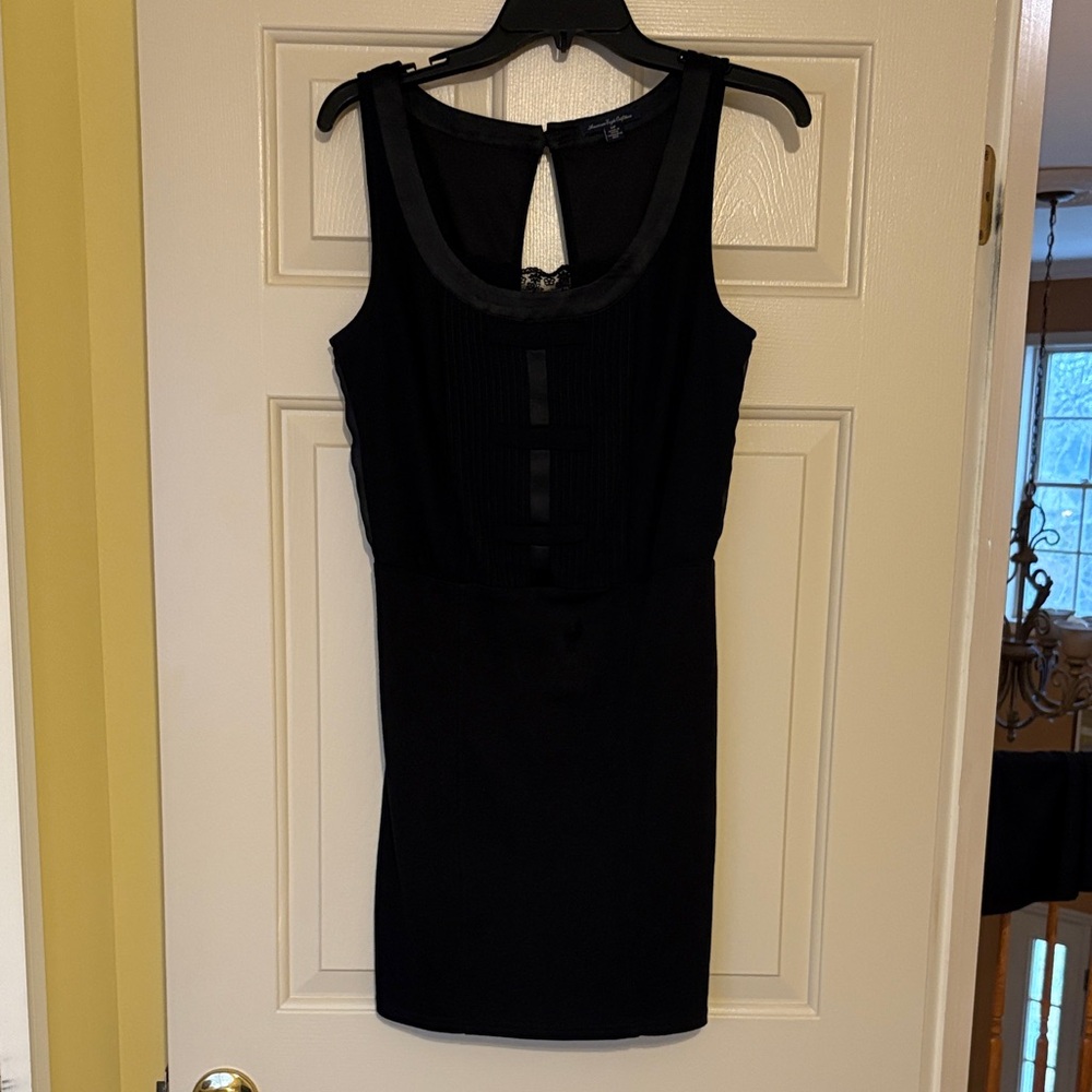 American Eagle Outfitters Black Sleeveless Mini Dress